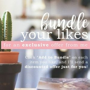 Bundle and save (even just one item)!